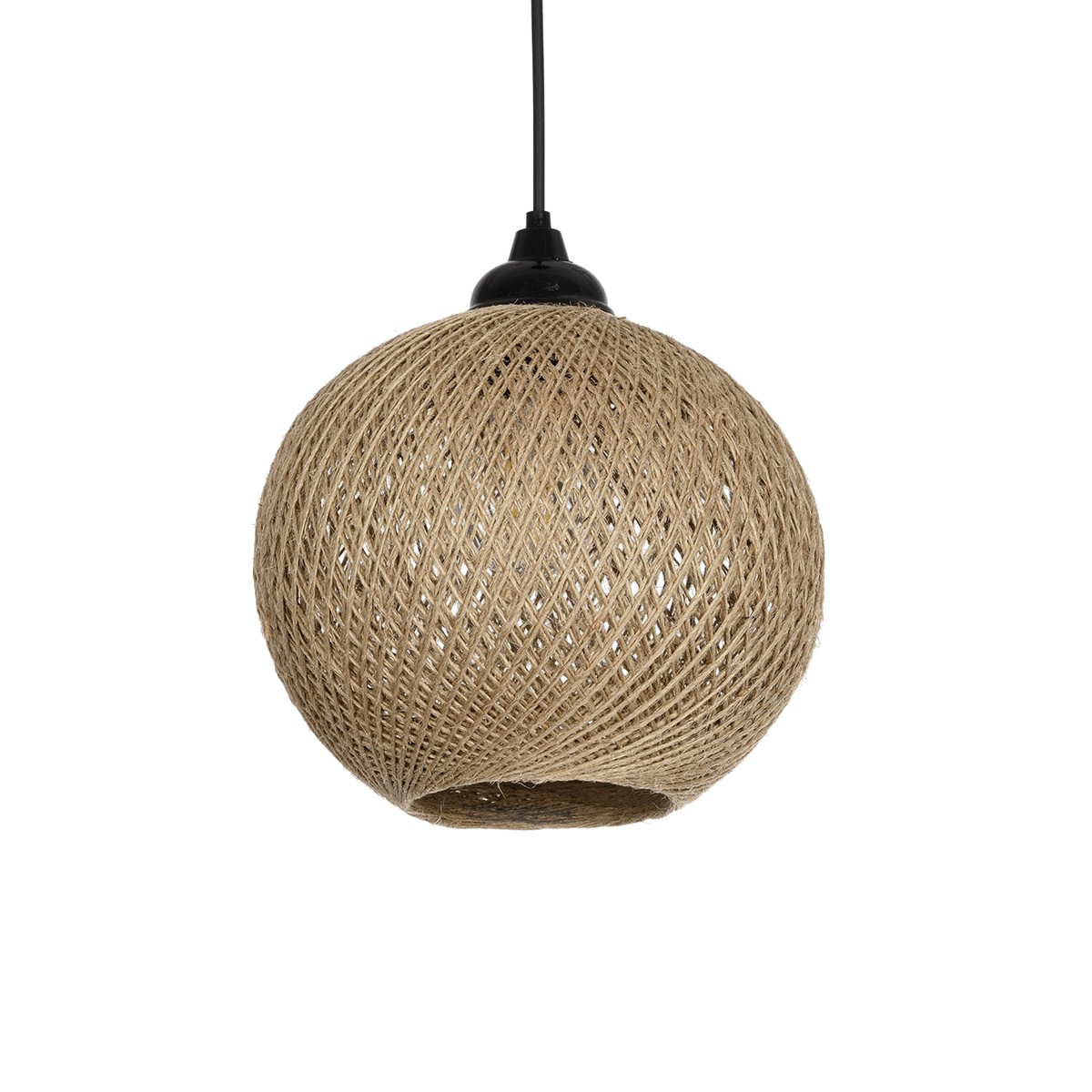 Alternative view of LEDTM® SOLEI 205-0003 Boho Κρεμαστό Φωτιστικό Οροφής με Ντουί 1 x E27 AC 220-240V IP20 - Μπεζ - M20 x Π20 x Υ25cm