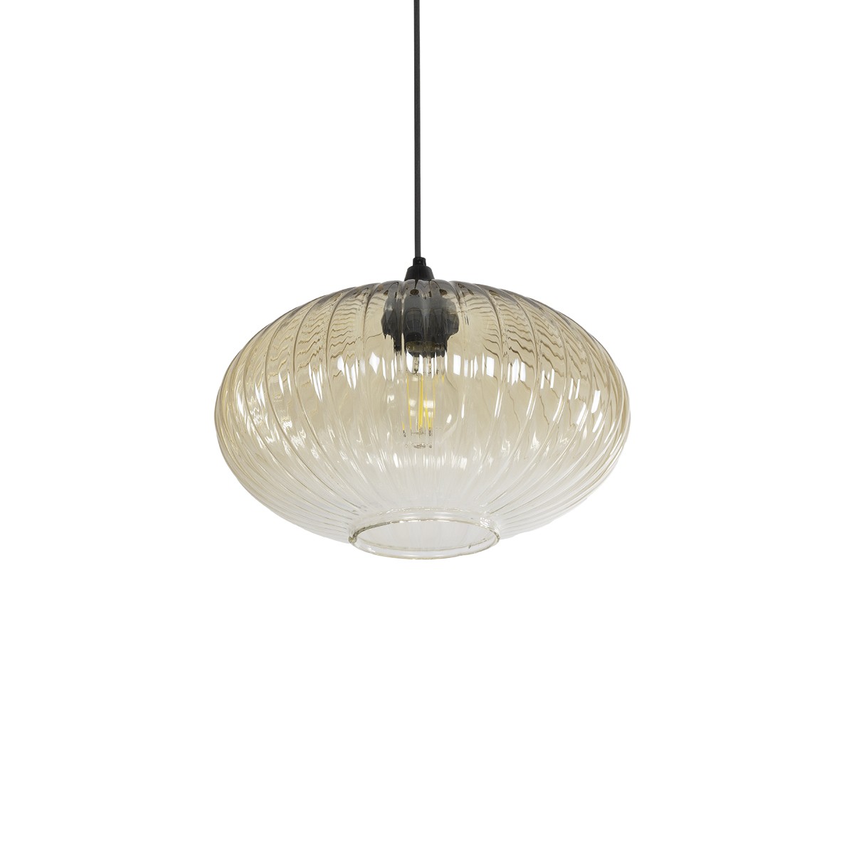 Alternative view of LEDTM® PERA 206-0012 Μοντέρνο Κρεμαστό Φωτιστικό Οροφής με Ντουί 1 x E27 AC 220-240V IP20 - Mελί - Μ30 x Π30 x Υ22cm