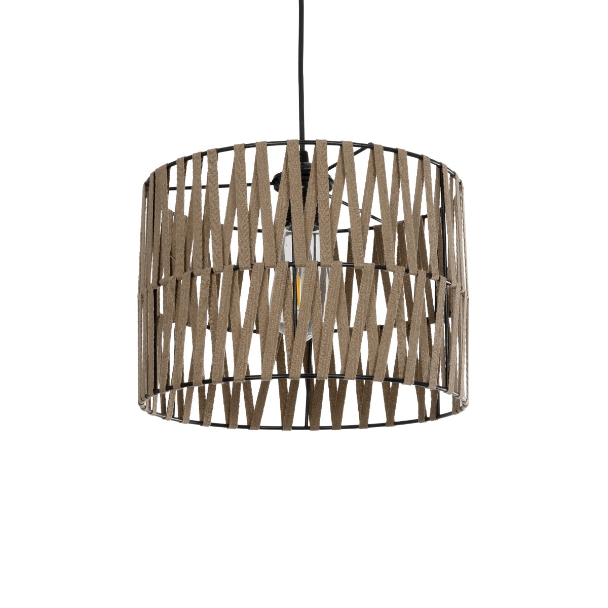 Alternative view of LEDTM® MARS 205-0054 Boho Κρεμαστό Φωτιστικό Οροφής με Ντουί 1 x E27 AC 220-240V IP20 - Μπεζ - M30 x Π30 x Υ24cm