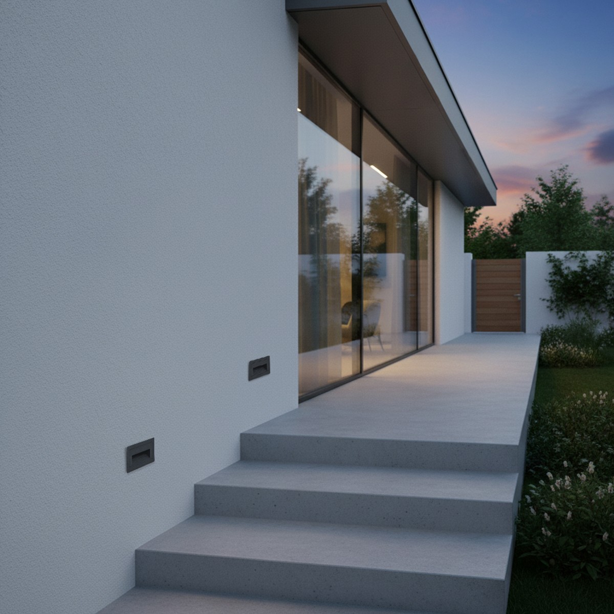 Alternative view of kelvo® STEPART KLV-101-0081 Χωνευτό Φωτιστικό Σκαλοπατιού / Διαδρόμου LED 3W 375lm 45° AC 220-240V Αδιάβροχο IP65 Θερμό Λευκό 2700K - Lumileds SMD Chip & TÜV SÜD Driver - Γκρι Ανθρακί Ματ - Μ10.5 x Π4.5 x Υ6cm / Q9.1 x 4.5cm - 5 Χρόνια Εγγύηση