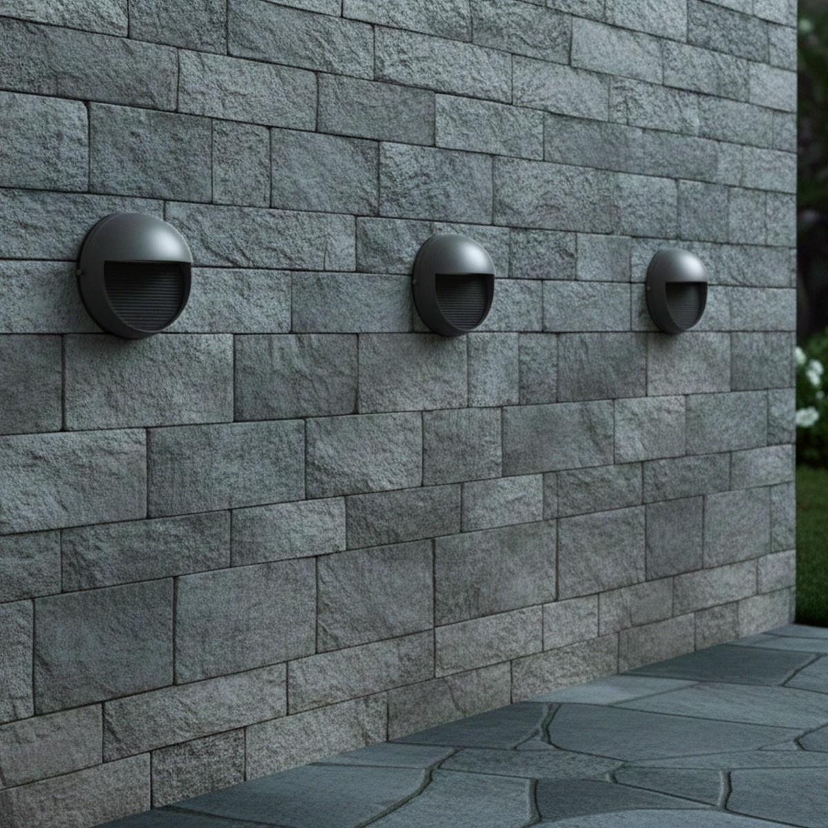 Alternative view of kelvo® STEPART KLV-101-0096 Φωτιστικό Σκαλοπατιού / Διαδρόμου LED 3W 375lm 45° AC 220-240V Αδιάβροχο IP65 Θερμό Λευκό 2700K - Lumileds SMD Chip & TÜV SÜD Driver - Γκρι Ανθρακί Ματ - Μ16 x Π8 x Υ16cm - 5 Χρόνια Εγγύηση