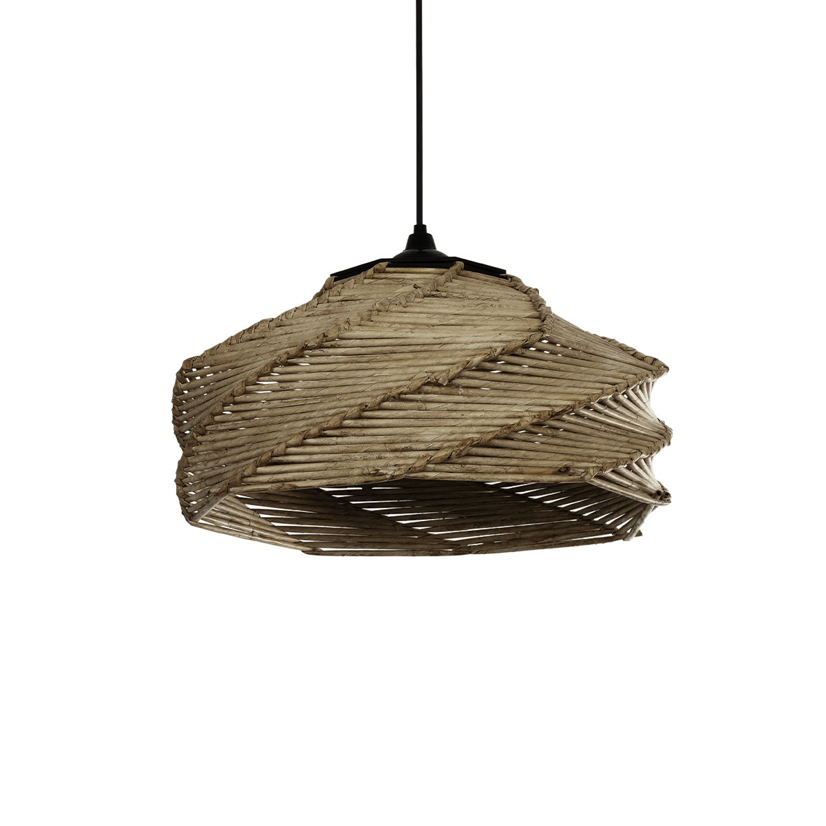 Alternative view of LEDTM® OLET 205-0049 Boho Κρεμαστό Φωτιστικό Οροφής με Ντουί 1 x E27 AC 220-240V IP20 - Μπεζ - M38 x Π38 x Υ23cm