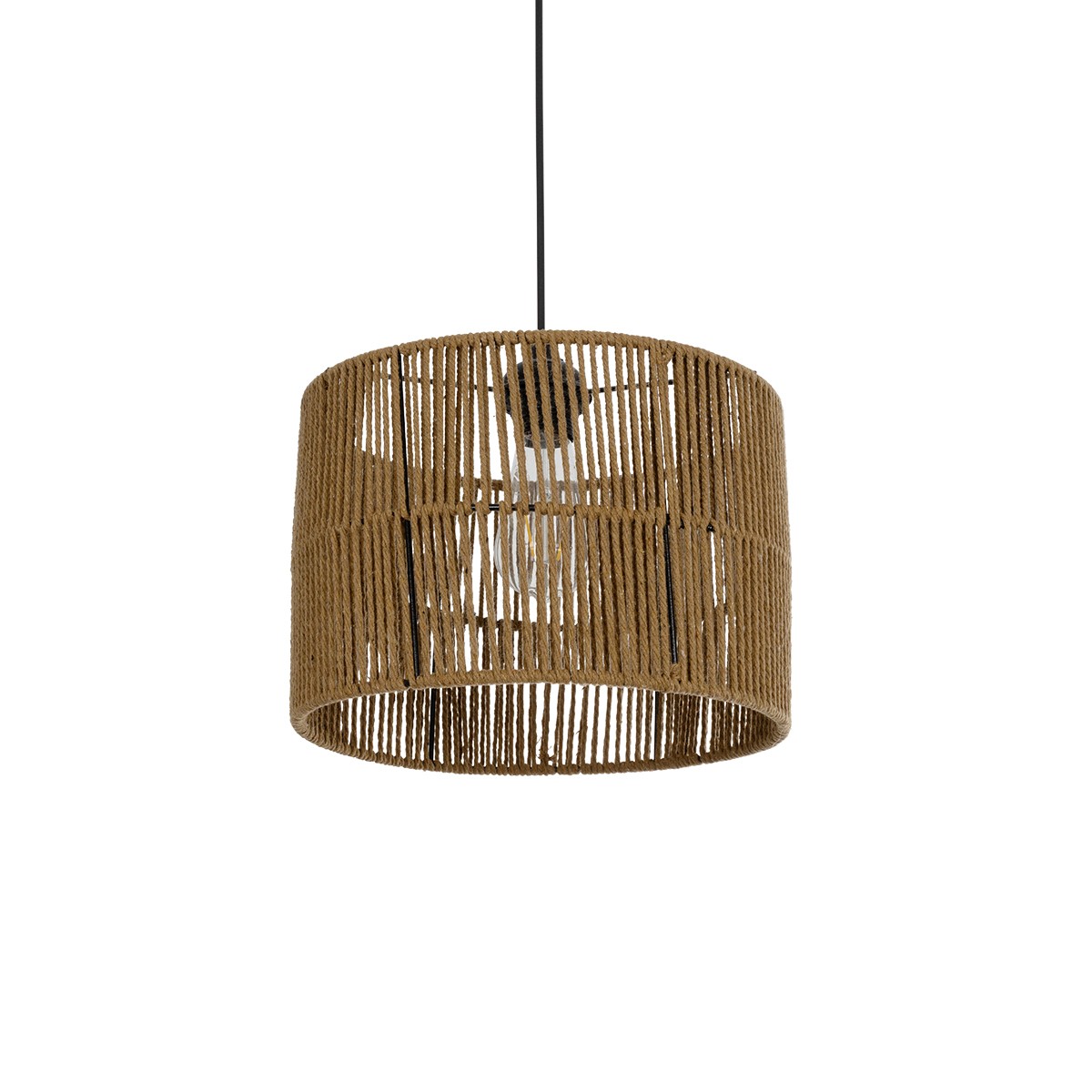 Alternative view of LEDTM® SAFA 205-0085 Boho Κρεμαστό Φωτιστικό Οροφής με Ντουί 1 x E27 AC 220-240V IP20 - Μπεζ - M30 x Π30 x Υ26cm