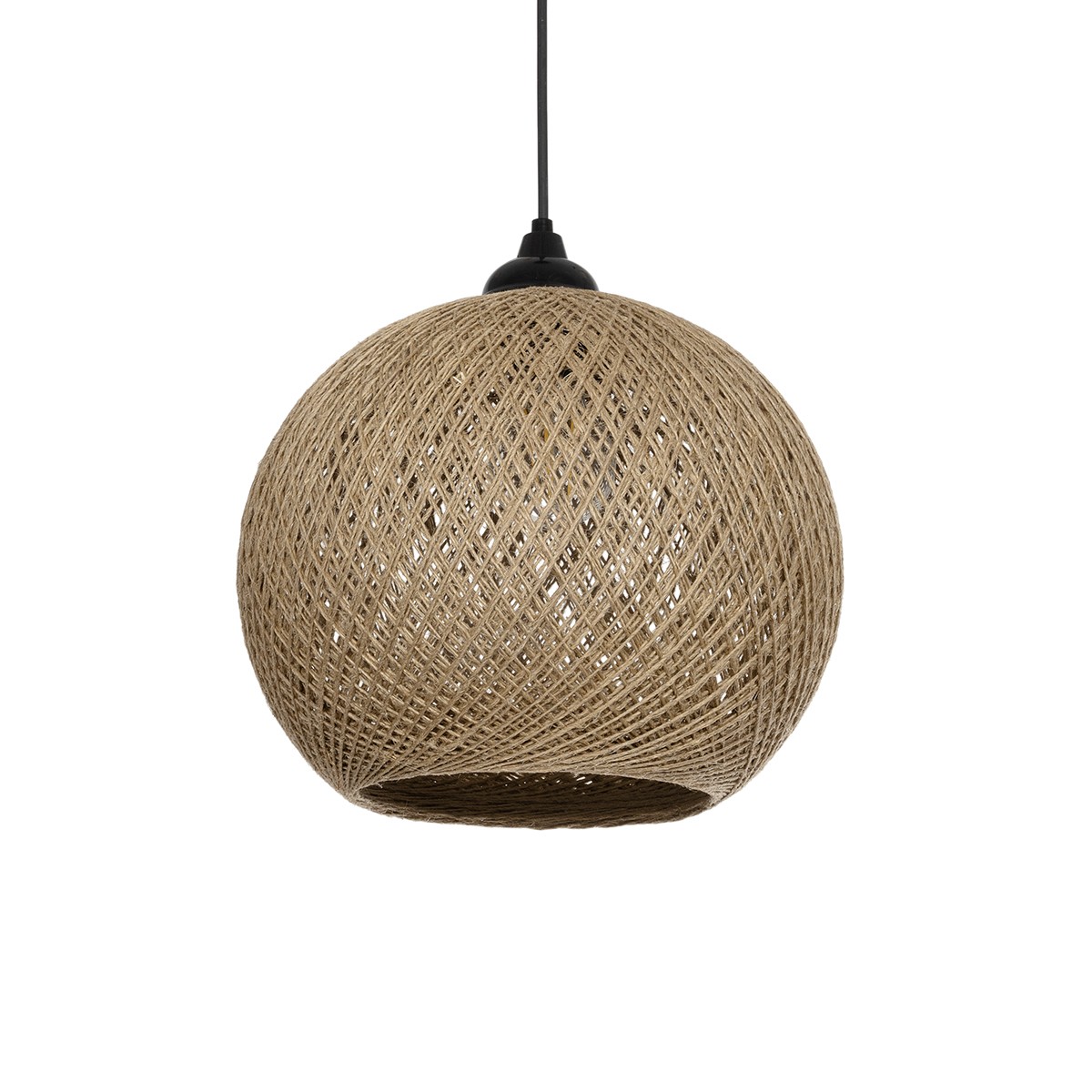 Alternative view of LEDTM® SOLEI 205-0002 Boho Κρεμαστό Φωτιστικό Οροφής με Ντουί 1 x E27 AC 220-240V IP20 - Μπεζ - M30 x Π30 x Υ26cm