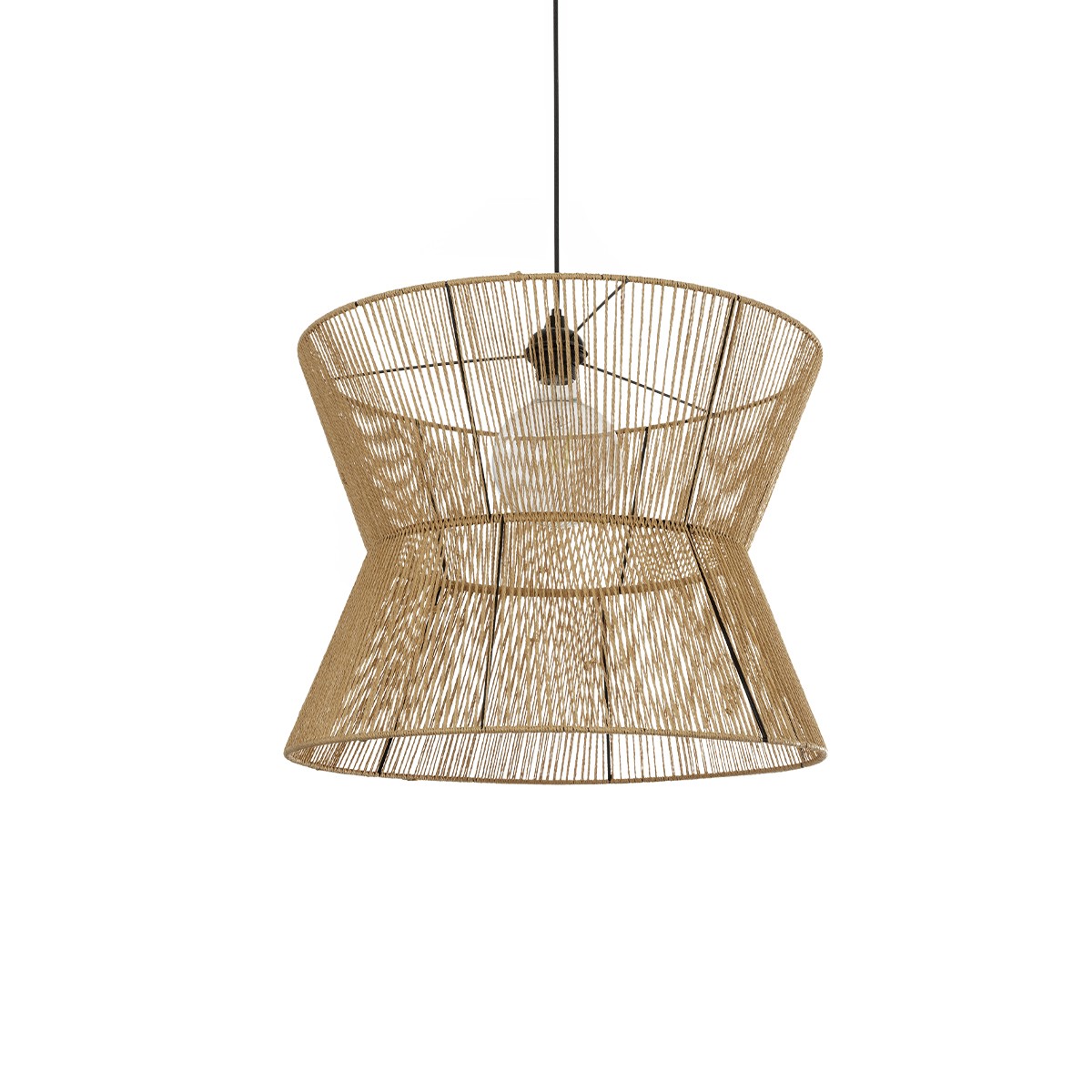 Alternative view of LEDTM® UPCONE 205-0056 Boho Κρεμαστό Φωτιστικό Οροφής με Ντουί 1 x E27 AC 220-240V IP20 - Μπεζ - M50 x Π50 x Υ43cm