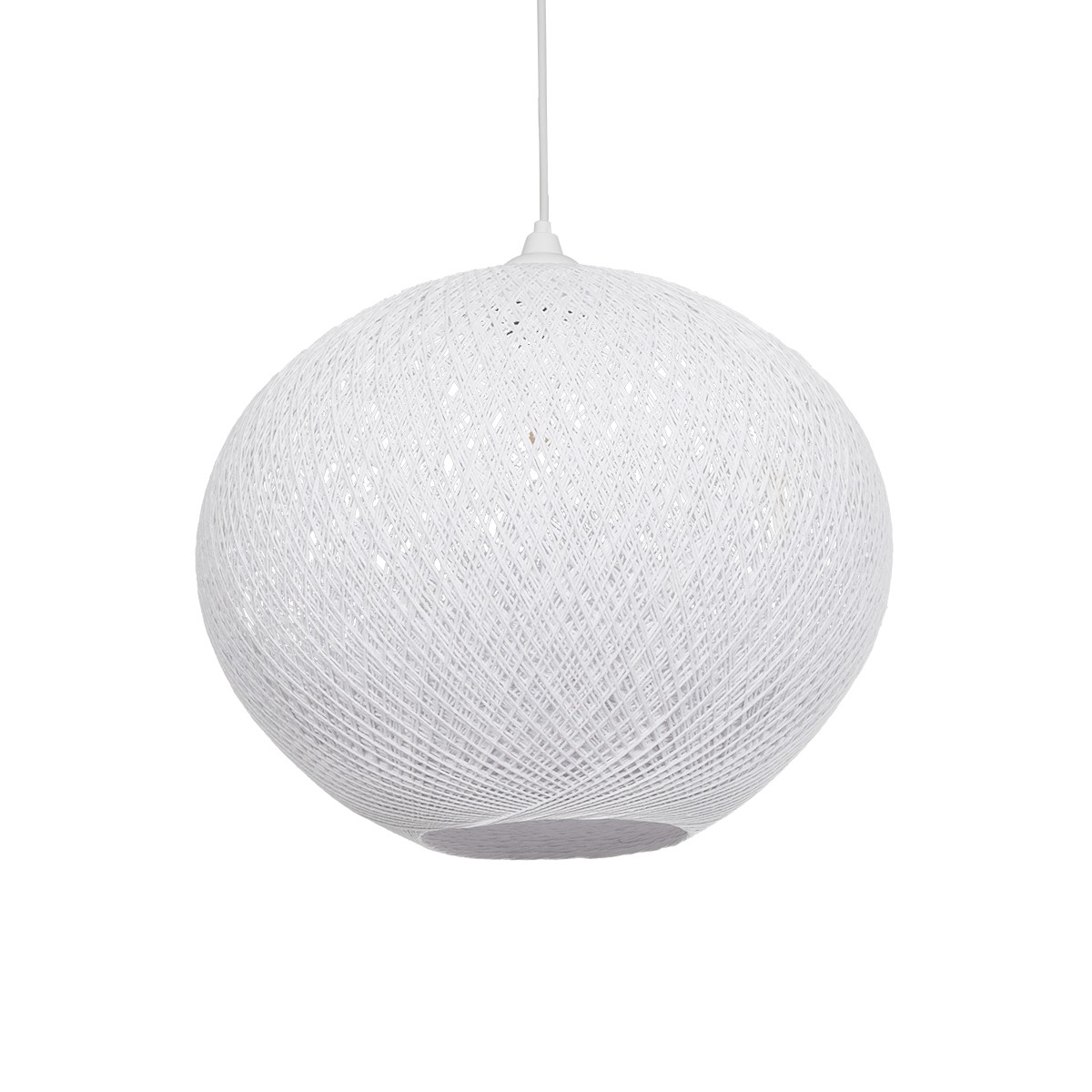 Alternative view of LEDTM® SOLEI 205-0007 Boho Κρεμαστό Φωτιστικό Οροφής με Ντουί 1 x E27 AC 220-240V IP20 - Λευκό - M40 x Π40 x Υ36cm