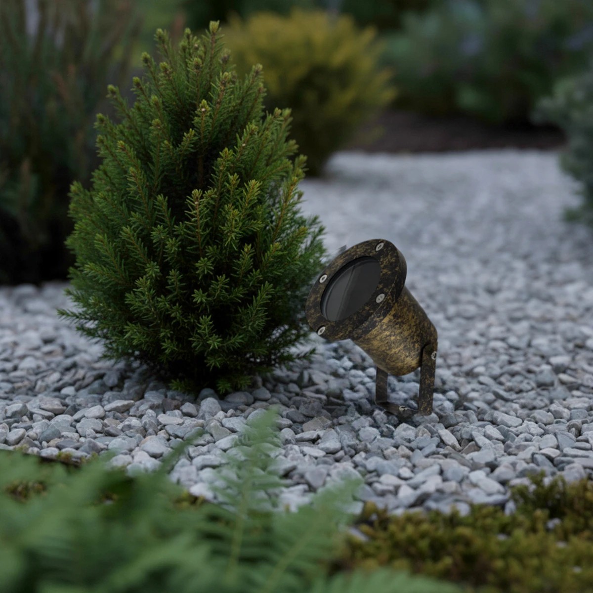 Alternative view of kelvo® GARDELINI KLV-101-0005 Φωτιστικό Σποτ Κήπου για Φυτά & Δέντρα με Καρφωτή Βάση για Λάμπα MR16 με Ντουί GU10 AC 220-240V Αδιάβροχο IP65 - Χρυσό Εφέ Σκουριάς Ματ - Μ10 x Π10 x Υ30cm