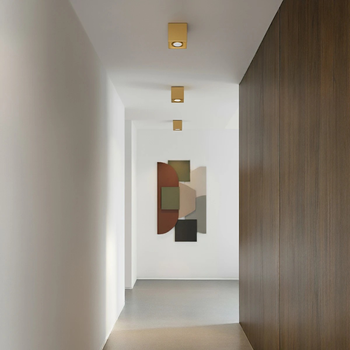 Alternative view of kelvo® AKIRA KLV-101-0031 Κινούμενο Φωτιστικό Downlight Σποτ για Λάμπα MR16 με Ντουί GU10 AC 220-240V IP20 - Χρυσό Βούρτσας - Μ8 x Π8 x Υ10cm