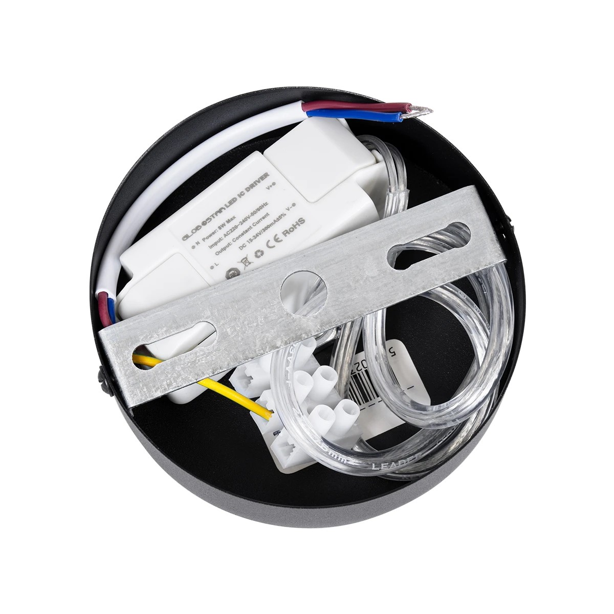 kelvo® CANAL KLV-101-0072 Κρεμαστό Φωτιστικό Οροφής LED 7W 700lm 36° AC 220-240V IP20 Θερμό Λευκό 2700K - Bridgelux COB Chip & TÜV SÜD Driver - Μαύρο Ματ - Μ4 x Π4 x Υ60cm - 5 Χρόνια Εγγύηση - Image 9