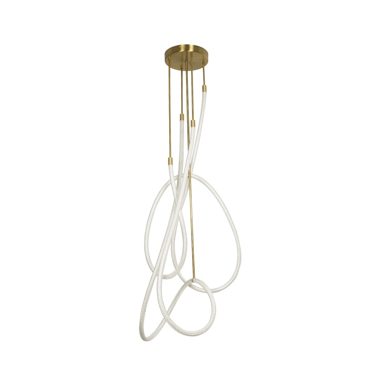 kelvo® GLOW KLV-101-0154 Φωτιστικό Οροφής LED 85W 8500lm 360° AC 220-240V IP20 Ρυθμιζόμενο Λευκό CCT με Χειριστήριο από 2700K έως 6000K Dimmable - Lumileds SMD Chip - Χρυσό Πλατίνα - Μ100 x Π100 x Υ140cm - 3 Χρόνια Εγγύηση - Image 3