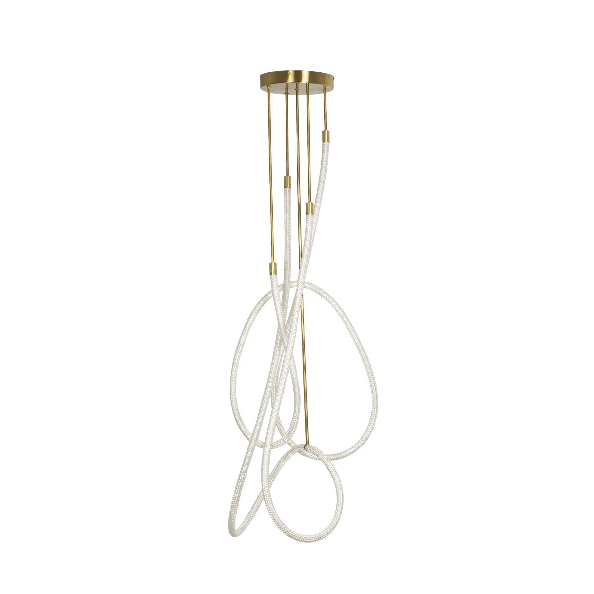 kelvo® GLOW KLV-101-0154 Φωτιστικό Οροφής LED 85W 8500lm 360° AC 220-240V IP20 Ρυθμιζόμενο Λευκό CCT με Χειριστήριο από 2700K έως 6000K Dimmable - Lumileds SMD Chip - Χρυσό Πλατίνα - Μ100 x Π100 x Υ140cm - 3 Χρόνια Εγγύηση - Image 4