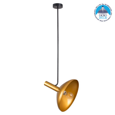 LEDTM® KATIE 00538 Μοντέρνο Φωτιστικό Οροφής με Ντουί 1 x E27 AC 220-240V IP20 - Μαύρο & Χρυσό - Μ30 x Π30 x Υ120cm