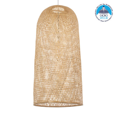 LEDTM® CALERO 00671 Boho Κρεμαστό Φωτιστικό Οροφής με Ντουί 1 x E27 AC 220-240V IP20 - Μπεζ - Μ50 x Π50 x Y110cm