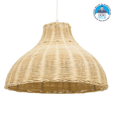 LEDTM® MAYOTTE 00724 Boho Κρεμαστό Φωτιστικό Οροφής με Ντουί 1 x E27 AC 220-240V IP20 - Μπεζ - Μ40 x Π40 x Υ28cm