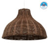 LEDTM® MAYOTTE 00725 Boho Κρεμαστό Φωτιστικό Οροφής με Ντουί 1 x E27 AC 220-240V IP20 - Καφέ - Μ40 x Π40 x Υ28cm