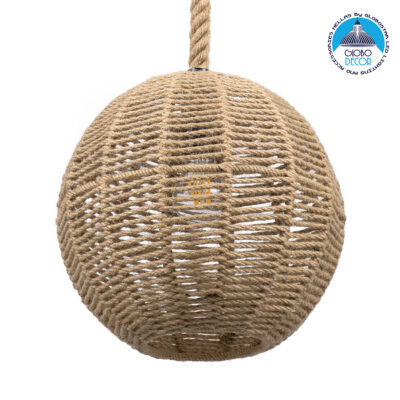 LEDTM® MANDALA 00731 Boho Κρεμαστό Φωτιστικό Οροφής με Ντουί 1 x E27 AC 220-240V IP20 - Μπεζ - Μ30 x Π30 x Y30cm