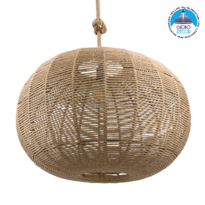 LEDTM® MANDALA 00732 Boho Κρεμαστό Φωτιστικό Οροφής με Ντουί 1 x E27 AC 220-240V IP20 - Μπεζ - Μ80 x Π80 x Υ60cm