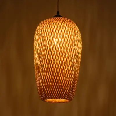 Alternative view of LEDTM® SAN TROPEZ 00764 Boho Κρεμαστό Φωτιστικό Οροφής με Ντουί 1 x E27 AC 220-240V IP20 - Μπεζ - Μ23 x Π23 x Υ42cm