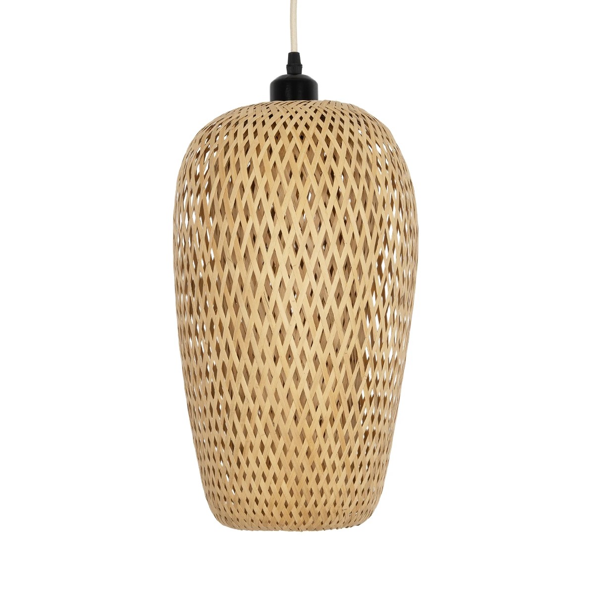 LEDTM® SAN TROPEZ 00764 Boho Κρεμαστό Φωτιστικό Οροφής με Ντουί 1 x E27 AC 220-240V IP20 - Μπεζ - Μ23 x Π23 x Υ42cm - Image 4