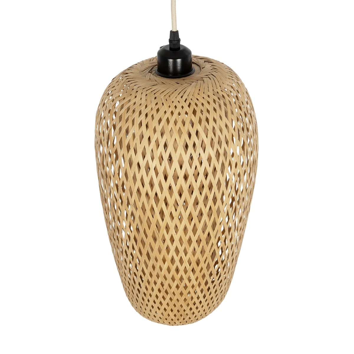 LEDTM® SAN TROPEZ 00764 Boho Κρεμαστό Φωτιστικό Οροφής με Ντουί 1 x E27 AC 220-240V IP20 - Μπεζ - Μ23 x Π23 x Υ42cm - Image 6