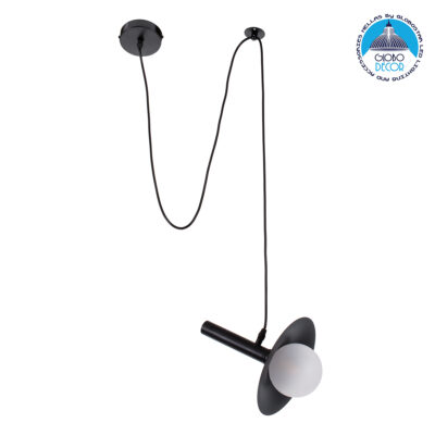 LEDTM® CELEST 00789 Μοντέρνο Κρεμαστό Φωτιστικό Οροφής με Ντουί 1 x G9 AC 220-240V IP20 - Μαύρο & Λευκό - Μ20 x Π20 x Υ26.5cm