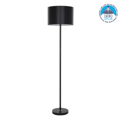 LEDTM® ASHLEY 00822 Μοντέρνο Επιδαπέδιο Φωτιστικό με Ντουί 1 x E27 AC 220-240V IP20 - Μαύρο - Μ35 x Π35 x Υ145cm