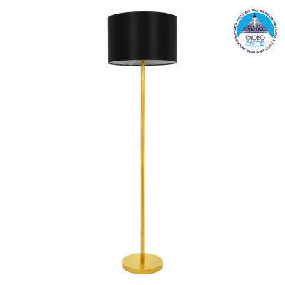 LEDTM® ASHLEY 00825 Μοντέρνο Επιδαπέδιο Φωτιστικό με Ντουί 1 x E27 AC 220-240V IP20 - Μαύρο & Χρυσό - Μ40 x Π40 x Υ148cm