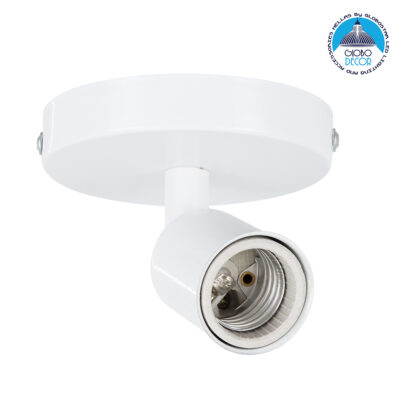 LEDTM® SARA 00842 Μοντέρνο Φωτιστικό Οροφής με Ντουί 1 x E27 AC 220-240V IP20 - Λευκό - Μ10 x Π10 x Υ10.3cm