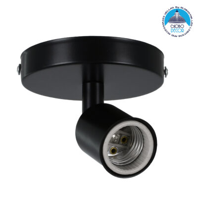 LEDTM® SARA 00843 Μοντέρνο Φωτιστικό Οροφής με Ντουί 1 x E27 AC 220-240V IP20 - Μαύρο - Μ10 x Π10 x Υ10.3cm