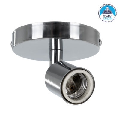 LEDTM® SARA 00844 Μοντέρνο Φωτιστικό Οροφής με Ντουί 1 x E27 AC 220-240V IP20 - Ασημί - Μ10 x Π10 x Υ10.3cm