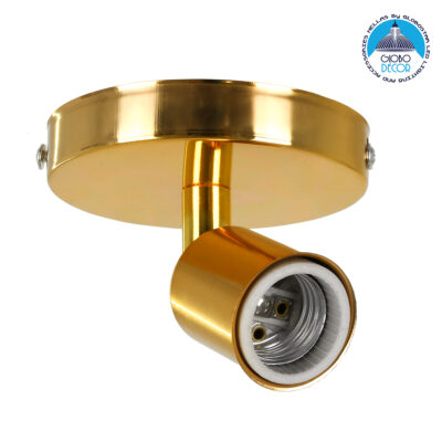 LEDTM® SARA 00845 Μοντέρνο Φωτιστικό Οροφής με Ντουί 1 x E27 AC 220-240V IP20 - Χρυσό - Μ10 x Π10 x Υ10.3cm