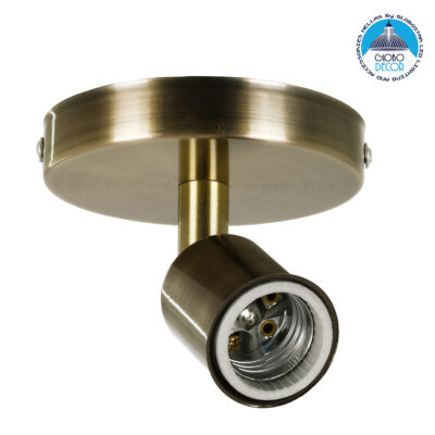 LEDTM® SARA 00847 Μοντέρνο Φωτιστικό Οροφής με Ντουί 1 x E27 AC 220-240V IP20 - Μπρούτζινο - Μ10 x Π10 x Υ10.3cm