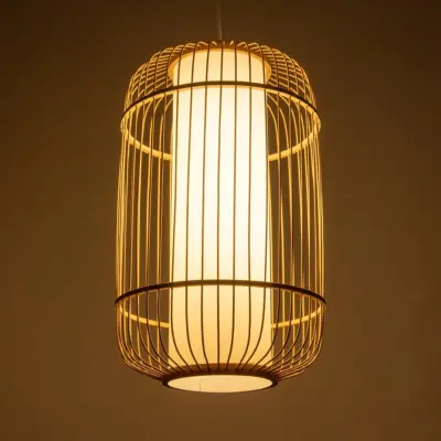 Alternative view of LEDTM® HIBISCUS 00894 Boho Κρεμαστό Φωτιστικό Οροφής με Ντουί 1 x E27 AC 220-240V IP20 - Μπεζ - Μ30 x Π30 x Υ50cm