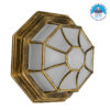 LEDTM® RUBY 00914 Vintage Φωτιστικό Οροφής με Ντουί 1 x E27 AC 220-240V IP20 - Μπρούτζινο Εφέ Σκουριάς - Μ21 x Π21 x Υ10cm