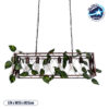 LEDTM® CLARITY 00963 Vintage Κρεμαστό Φωτιστικό Οροφής με Ντουί 6 x E27 AC 220-240V IP20 - Χάλκινο Εφέ Σκουριάς & Πράσινο - Μ78 x Π25 x Υ22cm