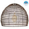 LEDTM® MALIBU 00967 Boho Κρεμαστό Φωτιστικό Οροφής με Ντουί 1 x E27 AC 220-240V IP20 - Καφέ - Μ100 x Π100 x Y86cm
