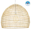 LEDTM® MALIBU 00974 Boho Κρεμαστό Φωτιστικό Οροφής με Ντουί 1 x E27 AC 220-240V IP20 - Μπεζ - Μ100 x Π100 x Y86cm