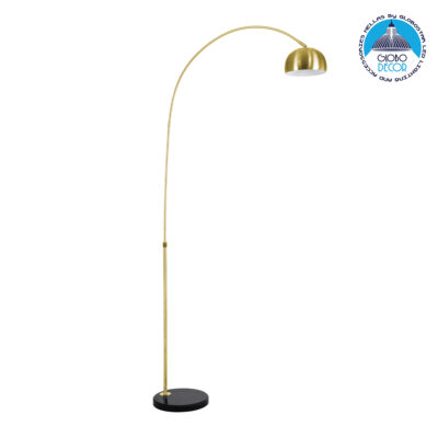 LEDTM® PRAGUE 00991 Μοντέρνο Επιδαπέδιο Φωτιστικό με Ντουί 1 x E27 AC 220-240V IP20 - Χρυσό & Μαύρο - Μ90 x Π29.5 x Υ180cm