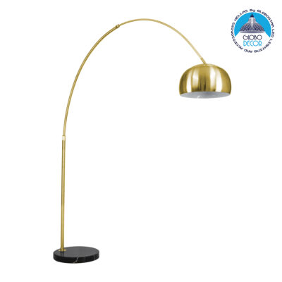 LEDTM® PRAGUE 00992 Μοντέρνο Επιδαπέδιο Φωτιστικό με Ντουί 1 x E27 AC 220-240V IP20 - Χρυσό Βούρτσας - Μ210 x Π45 x Υ220cm