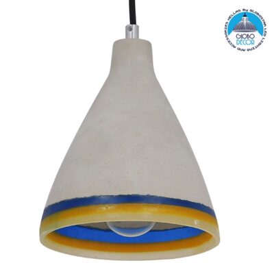 LEDTM® BEVIN 10001005 Μοντέρνο Κρεμαστό Φωτιστικό Οροφής με Ντουί 1 x E27 AC 220-240V IP20 - Πολύχρωμο - Μ17 x Π17 x Υ20cm