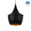 LEDTM® SHANGHAI 01025-A Μοντέρνο Κρεμαστό Φωτιστικό Οροφής με Ντουί 1 x E27 AC 220-240V IP20 - Μαύρο & Χρυσό - Μ24 x Π24 x Υ30cm