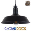 LEDTM® RAY 01049 Vintage Κρεμαστό Φωτιστικό Οροφής με Ντουί 1 x E27 AC 220-240V IP20 - Μαύρο - Μ36 x Π36 x Υ25cm