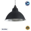 LEDTM® LOUVE 01176 Vintage Κρεμαστό Φωτιστικό Οροφής με Ντουί 1 x E27 AC 220-240V IP20 - Μαύρο - Μ40 x Π40 x Υ30cm