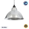 LEDTM® LOUVE 01178 Vintage Κρεμαστό Φωτιστικό Οροφής με Ντουί 1 x E27 AC 220-240V IP20 - Ασημί - Μ40 x Π40 x Υ30cm