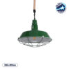 LEDTM® CRANE 01408 Vintage Κρεμαστό Φωτιστικό Οροφής με Ντουί 1 x E27 AC 220-240V IP20 - Πράσινο & Μπεζ - Μ36 x Π36 x Y31cm