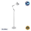 LEDTM® AUDREY 01469 Vintage Επιδαπέδιο Φωτιστικό με Ντουί 1 x E27 AC 220-240V IP20 - Ασημί - Μ15 x Π15 x Υ190cm