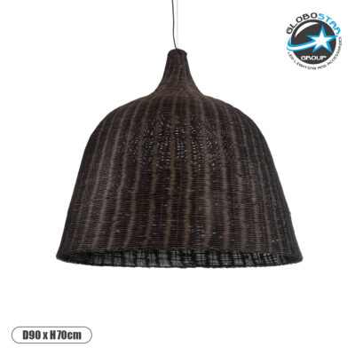 LEDTM® BAHAMAS 01569 Boho Κρεμαστό Φωτιστικό Οροφής με Ντουί 1 x E27 AC 220-240V IP20 - Καφέ - Μ90 x Π90 x Y90cm
