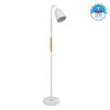 LEDTM® RIBBON 01586 Μοντέρνο Επιδαπέδιο Φωτιστικό με Ντουί 1 x E27 AC 220-240V IP20 - Λευκό & Μπεζ - Μ13 x Π13 x Υ164cm