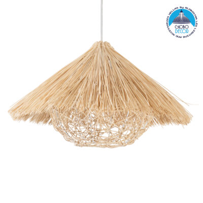 LEDTM® CHEOPE 01599 Boho Κρεμαστό Φωτιστικό Οροφής με Ντουί 1 x E27 AC 220-240V IP20 - Μπεζ - Μ45 x Π45 x Υ35cm