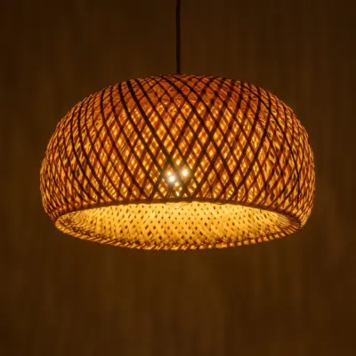 Alternative view of LEDTM® SAN TROPEZ 01626 Boho Κρεμαστό Φωτιστικό Οροφής με Ντουί 1 x E27 AC 220-240V IP20 - Μπεζ - Μ38 x Π38 x Υ22cm